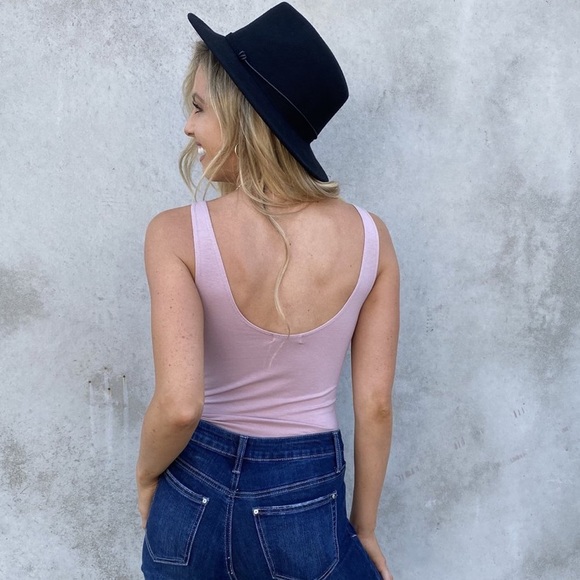 Dainty Hooligan NWT blush lace up bodysuit - Picture 4 of 11